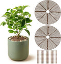 Plant Pot Covers for Small to Medium Pots, 2 Pack Plant Pot Cover to Keep Cats & Dogs Out, Indoor Plant Protector from Cats and Dogs with Cuttable Mesh & Stakes, 11.8 Inch