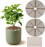 Plant Pot Covers for Small to Medium Pots, 2 Pack Plant Pot Cover to Keep Cats & Dogs Out, Indoor Plant Protector from Cats and Dogs with Cuttable Mesh & Stakes, 11.8 Inch