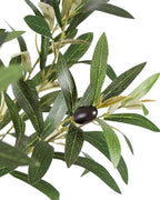 FLOWORLD 6FT Olive Trees Artificial Indoor, Tall Fake Olive Tree (72in) with Realistic Leaves and Olives, Sturdy Weighted Base,Large Faux Plants for Home Office, Living Room, Outdoor
