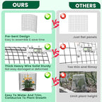 6 Pack Plant Protector from Animals, 14x13.5 Inch Wire Plant Protectors Metal Mesh Plant Cage to Keep Animals Out, Garden Plant Protection Covers for Rabbits Chicken Duck Bunny Barricades