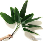 Artificial Bird of Paradise Plant, Faux Palm Plants with Real Touch Leaves Fake Banana Tree Plastic Stems for Home Room Greenery Decor Office Indoor Outdoor Garden Wedding Party DIY Decorations 2 Pack