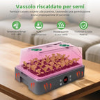 40-Cell Self-Watering Seed Starter Tray with Grow Light, 1-24H Timer, Humidity Dome, Soil pH Meter, Gloves, Seedling Tools, Indoor Kit for Plant Germination, Herbs, Vegetables, Flowers