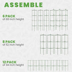 68" Tomato Cage - Trellis Stakes and Plant Support Structures for Vegetables and Climbing Plants - Tall Tomato Cages for Garden, Pots, Raised Garden Bed Outdoor (6 Pack - Extra Tall)