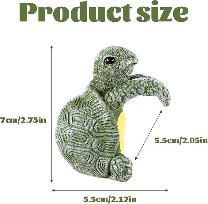 Tortoise Figure Plant Pot Hanger, Cute Climbing Tortoise Flower Pot Hugger Figurines Resin Hanging Turtle Statue Planter Pots Decorations for Home Garden Fence Balcony Patio Lawn Yard Ornaments(Green)