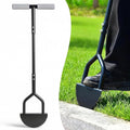 Edger Lawn Tool, Half Moon Edger with T-Grip Handle, Heavy Duty Manganese Steel Saw-Tooth Blade and Wide Footplate, Manual Landscaping Edging for Sidewalk, Yard, Flower Beds