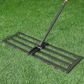 Lawn Leveling Rake 30"x10", Heavy-Duty Stainless Steel Yard Leveling Rake, Professional Soil Leveling Tool for Pastures, Golf Lawns, Gardens, Yards (Black)