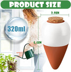 Terracotta Watering Spikes, 4 Pack Ollas Self Watering Globes, Slow Release Self Watering Planter Insert, Plant Watering Globes for Indoor and Outdoor Plants
