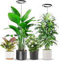 6.3in Grow Light, 80LED Full Spectrum Plant Light for Indoor Growing, Height Adjustable 10"-65", Auto Timer 6/12/16H, 3 Optional Spectrums, Idea for Large Plant, 5V, Black, 2 Pack