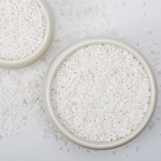 2lbs Natural Gravel Pebbles for Succulents and Cacti, 1/5 Inch Decorative River Stones – Perfect for Vases, Aquariums, Terrariums, and Outdoor Gardening, Mixed Colors (White, 2 Pounds)