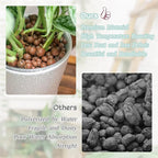Legigo 6 LB Organic Leca Clay Pebbles for Plants, 4mm-16mm 100% Natural Leca Balls for Indoor Plants, Hydroton Clay Pebbles for Plants Hydroponic Aquaponics Growing Orchid Drainage Terrarium