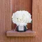 MOOMASS Artificial Peony and Glass vase Decoration, Ins Style Artificial Flower Glass Bottle Set