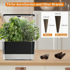 Hydroponic Pods Kit: Compatible with AeroGarden Herb Kits with 100 Grow Sponges; 10 Pods Lable, Highly Breathable - Indoor Garden Kit Supplies for Most Brands