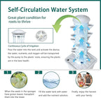 Hydroponics Growing System, 30-Plant Indoor Hydroponic Tower with Pump System, Plants Germination Kit, Smart Aeroponic Herb Garden, Vertical Hydroponic System for Gardening Lover (No Seed)