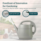 Standard Watering Can - Plant Watering Can - Small Plastic Garden Water Pot for Indoor Outdoor Plants Flowers by The HC Companies, 2 Gallon, Cool Gray