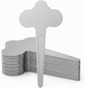 60 Pack Metal Plant Labels 6-1/2" x 3-1/2" Stainless Steel Outdoor Reusable Plant Name Tags Waterproof Garden Seed Labels Makers for Flowers Vegetable Pots Seedlings Herbs