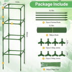 Legigo 6 Pack Square Tomato Cages- 60 Inch Heavy Duty Tomato Trellis for Climbing Plants Outdoor, Tomato Plant Support Stakes Cage Garden Trellis for Garden Raised Garden Bed Cucumbers Vegetables