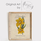 March Birth Flower Art Print - 11x14 (Unframed) | Capturing the Splendor of the March Birth Flower | Decor Accent for Birthdays and Special Occasions | Living Room Decor | Modern Home Decor