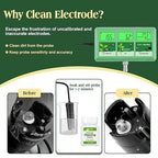 pH EC Continuous Monitor for Hydroponic, 6 in 1 WiFi EC PPM CF pH Meter, Digital pH TDS Temp Humidity Conductivity Monitor for DWC Hydroponic System, Aeroponic Gardening, Aquaponic