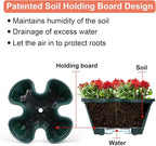 GameXcel Vertical Planter Tower - 5 Tier Stackable Garden Planters with Wheels and Tools Plant Pots for Strawberry Herb Flower and Vegetable Indoor Outdoor Use Green