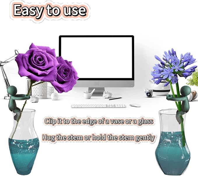 Plant Propagation Buddy - Indoor Plant Support for Supporting Stems, Shoots & Cuttings - Ideal for Plant Propagation Stations & Indoor Gardens - Plant Cutting Holder Interesting Gifts（Three Colors）