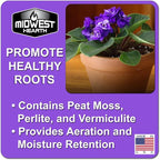 African Violet Natural Potting Soil Mix (Made in USA) (4 Dry Quarts)