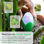 Flora Pod AI-Powered Smart Plant Monitor | for Indoor or Outdoor Plants | Personalized Alerts for Moisture, Temperature, Humidity, and Light