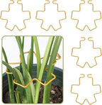 PRETTY JOLLY 5PCS Iron Monstera Plant Support Stakes Premium Plant Stand for Indoor & Outdoor Plants Practical Leaf Holders,Durable Trellis Accessories for Gardening Enthusiasts(Flower)
