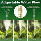 230FT Drip Irrigation System for Garden: 40 Nozzles 1/4" PE Tubing Automatic Watering Kit Adjustable Misting Sprinkler Mister Hose for Water Plants Tape Raised Beds Lawn Outdoor Yard Greenhouse