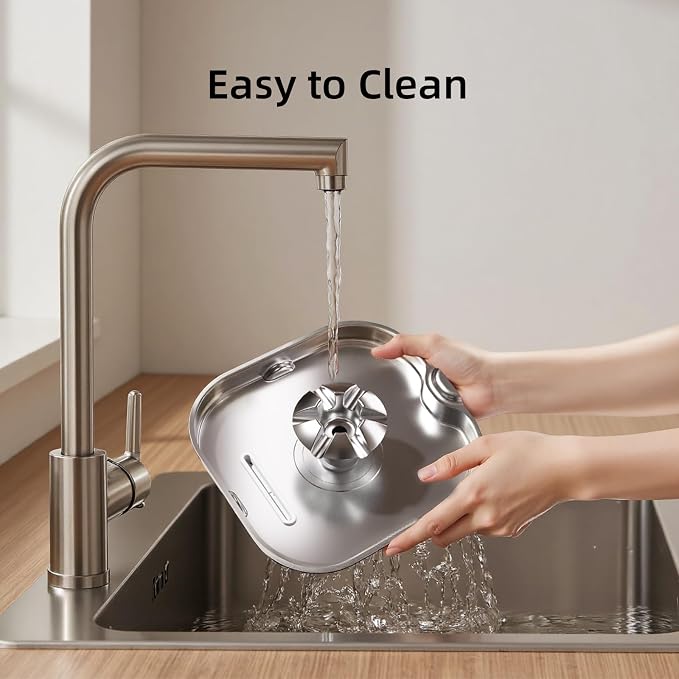 SARPAWS Cat Water Fountain Stainless Steel：74oz/2.2L Water Fountains for Cats Indoor, Cat Fountains for Drinking, Ultra-Quiet, Water Level Window, Pet Water Fountain - 2 Filters + 2 Sponges