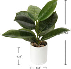 Briful Artificial Potted Plants 13" Green Faux Plants Indoor Small Fake Plant Decor for Home Table Office House Bathroom Shelf Living Room Desk Decoration
