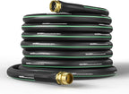 GreatBuddy Garden Hose 75ft, 5/8" Water Hose Heavy Duty, Flexible, Lightweight Hybrid Hose, Burst 600 PSI with Solid Brass Male to Female Fittings Leakproof Hose for Backyard, Garden