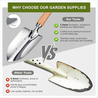 Kynup Gardening Tools, Garden Tools Set-9 Piece Gardening Gift for Women, Gardening Kit Ideal Hand Gardening Spades, Thickened Stainless Steel, Rust-Proof, Garden Supplies, Essentials, Garden Stuff