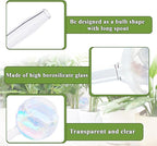 Pynqdfu 8 Pcs Plant Watering Globes,Glass Rainbow Gradient Plant Watering Globes,Self Watering Planter Insert,Automatic Plant Watering Devices for Indoor Outdoor,Flowerpot,Hanging Plants,Home Garden