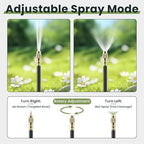 Automatic Drip Irrigation Kits - Garden Watering System with 360° Bendable Spray Adjustable Copper Atomizing Nozzles for Yard, Lawn, Raised Bed, Greenhouse, Potted Plants (40 Nozzles, 200FT Hose)
