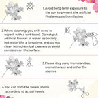 Chuangdi 2 Pcs Artificial Phalaenopsis with Suction Cups Terrarium Plant Decoration Reptile Habitat Plant Decor for Hermit Crab Lizards Geckos Snake (White Leopard Print,Dark Pink,Deeply Exquisite)