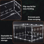 Kathfly 13 Pcs Mini Reptile Terrarium Starter Kits, 12x8x6'' Insect Amphibians Reptile Tank Insect Habitat Cage Acrylic Tank Hidden Shell Heat Lamp Hammock and Other Accessories for Fish Turtle Spider