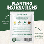Catnip – 2,750 Premium Seeds for Planting – Fragrant Herb for Pets & Pollinators – 2026 Season – 2 Gram Pouch