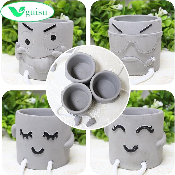Uguisu 1PCS Cute Plant pots,2.5 Inch Succulent pots,Indoor Succulent planters,Small Flower pots for Home Decor,Room,Shelf Decor,Desk Decor.（No Plants）