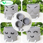 Uguisu 1PCS Cute Plant pots,2.5 Inch Succulent pots,Indoor Succulent planters,Small Flower pots for Home Decor,Room,Shelf Decor,Desk Decor.（No Plants）