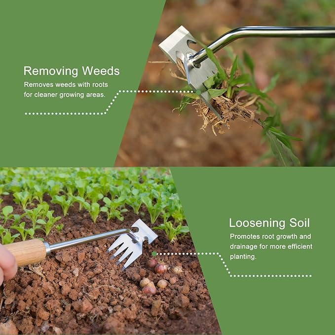 Weed Puller Tool, Weed Pulling Tool, Weeding Tools, Garden Tools, Weed Remover Tool, Stainless Steel, Anti-Detachment, Gardening Essentials, Gardening Hand Tools for Backyard Planting Weeding