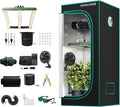 MARS HYDRO 3x3 Smart Grow Tent Kit Complete System with WiFi-Integrated Controller 43,150W FC-E1500 Dimmable Grow Light,32" x 32" x 63" 1680D High Reflective Mylar,4inch Automatic Ventilation Kit