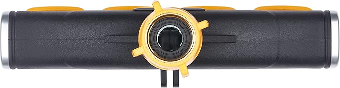 Melnor 65135AMZ 4 Way Lever Flow Through Valve Connector Bundle, Yellow, Black