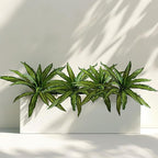4 Pcs Artificial Greenery Stems Dracaena Faux Branches Artificial Plants Realistic Fake Dracaena Greenery Realistic Plants for Indoor Outdoor Porch Patio Home Office Living Room Decor (Light Green)