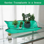 29.5" x 39.4" Planting Mat for Potting, Waterproof Repotting Mat Succulent Green Foldable Reusable Garden Soil Change Mats for Indoor Plant Pots Gardening Gifts