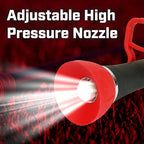 Chapin 4697: Industrial High Flow Firefighter Style Garden Hose Nozzle, Classic Fireman Style Grip Nozzle with Threaded Garden Hose Connection, Adjustable Twist Nozzle, Up to 250 PSI, Red/Black