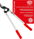 FELCO F211-60 Swiss Made Loppers for Gardening – 24" Lightweight Precision Loppers for Tree Trimming | Tree Branch Cutters | Tree Trimmer Tool with Curved Bypass Blade | I-Beam Handles | Landscape