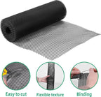 Mesh Tree Guard Trunk Protectors, Plastic Fence Rolling Flower Net Poultry Garden Fence Chicken Fence Protection for Floral Arrangements, Poultry, Animal Barrier, Gardening (White, 19.6 * 1.3 FT)