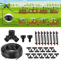 Insoma Locked Connect Drip DIY Irrigation Kit, 60ft Garden Drip Irrigation System, Automatic Micro Watering System with 4/7 inch Tubing Hose with Adjustable Nozzles for Garden Flower Bed Patio Lawn