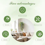 dallisten 4Pcs Fake Hanging Fern Plants for Outdoors, UV Resistant Artificial Ferns Greenery Vines Faux Trailing Plants for Indoor Wall Porch Wedding Boho Home Garden Decor(4PCS WhiteGreen Ferns)