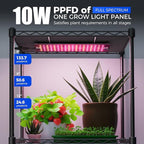 Barrina CX83Z Indoor Greenhouse with Grow Light, 4-Tier Corner Plant Stand, 30W Full Spectrum Growing Light Panels, Mini Greenhouse with Tent for Seed Starting, 3/6/12h Timer, 15.7 x 11.8 x 59.1IN
